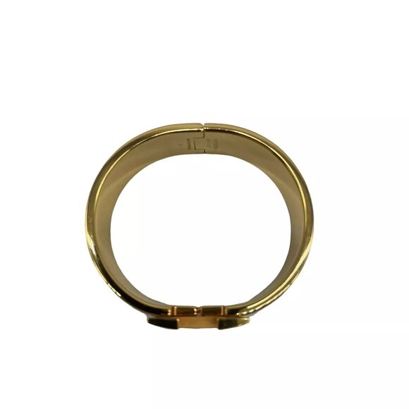 HERMES Clic Clac GM Rose Purple Bracelet Metallic - Picture 6 of 11